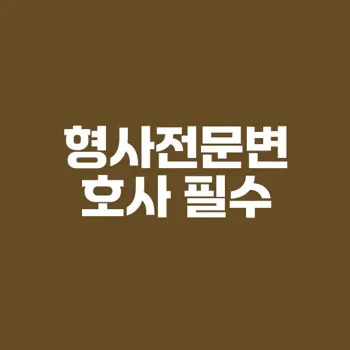 형사전문변호사 상담의 필요성과 역할